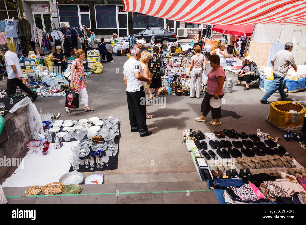 Vernissage mercato. Yerevan, Armenia Foto Stock