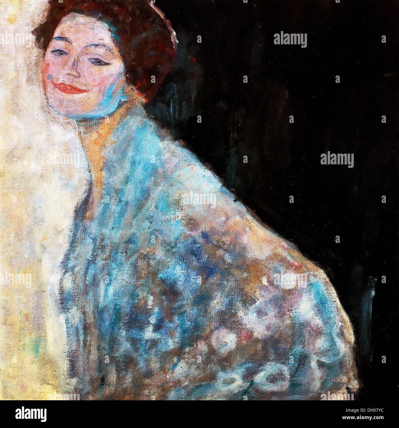 Ritratto di signora in bianco - da Gustav Klimt, 1918 Foto Stock
