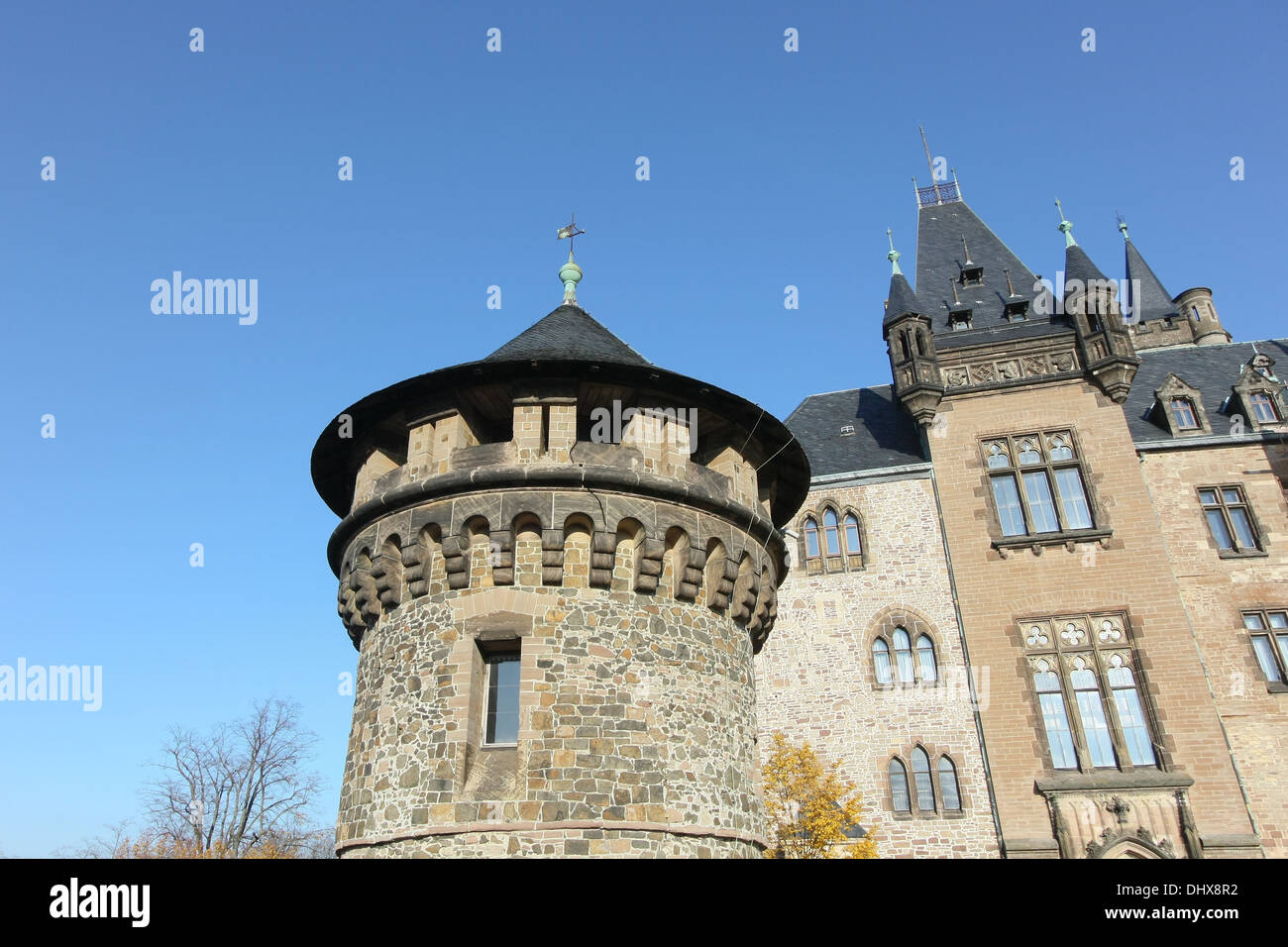 Il castello di Wernigerode Foto Stock