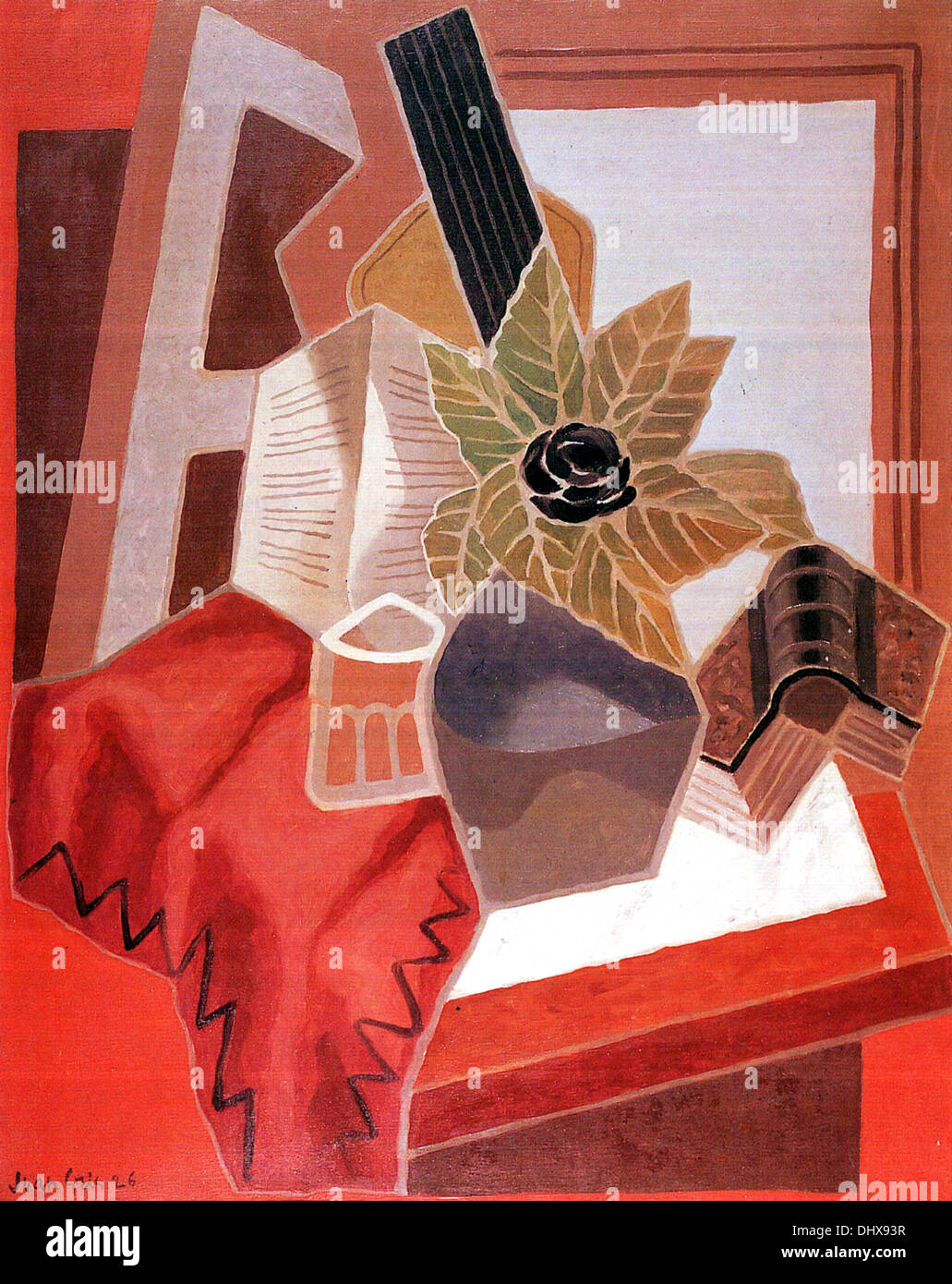 Fiore di una tabella - di Juan Gris, 1925 Foto Stock