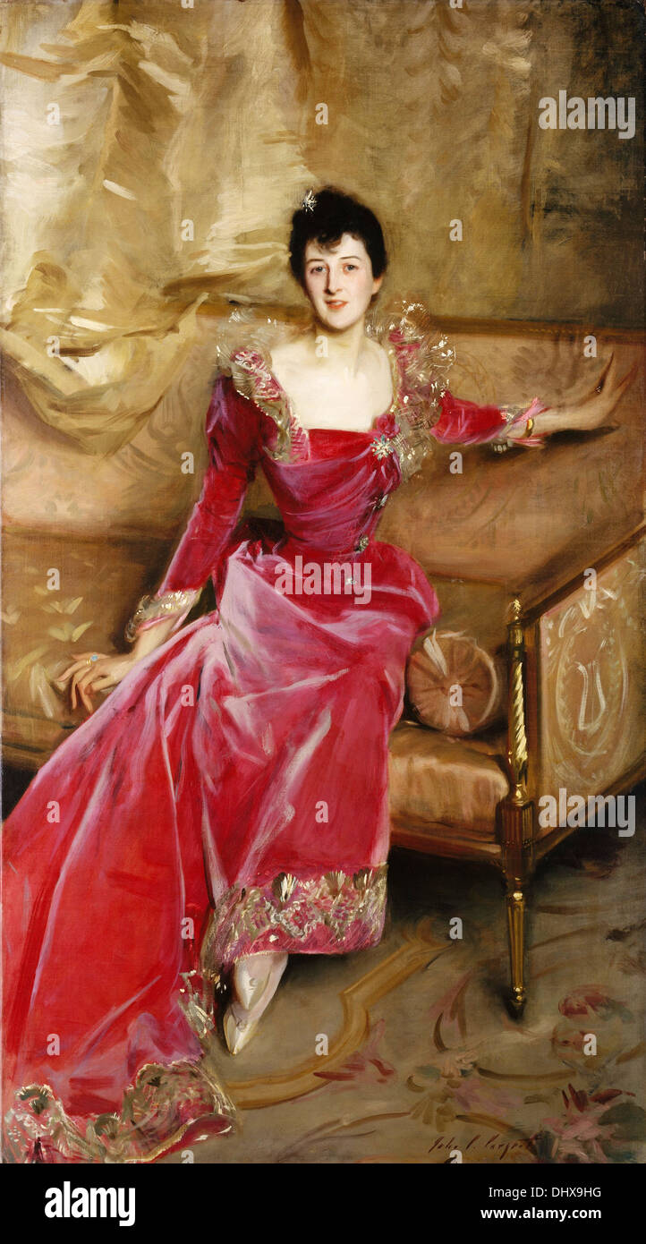 La sig.ra Hugh Hammersley - da John Singer Sargent, 1892 Foto Stock
