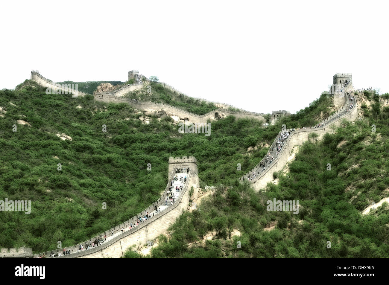 Grande Muraglia nei pressi di Pechino , Cina Foto Stock