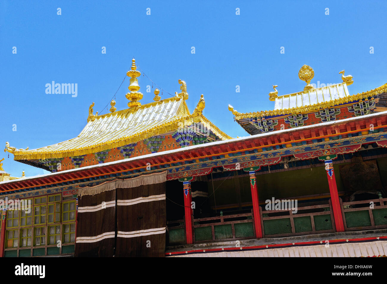 Monastero di Tashilhunpo in Shigatse Tibet Foto Stock