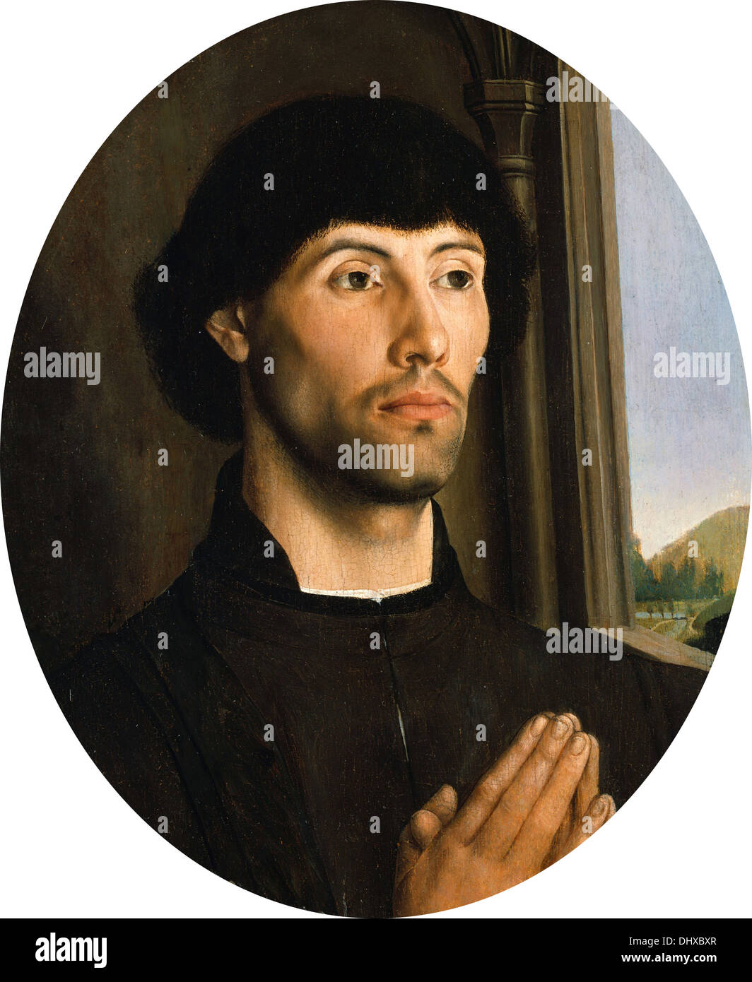 Ritratto di un uomo - da Hugo van der Goes, 1475 Foto Stock