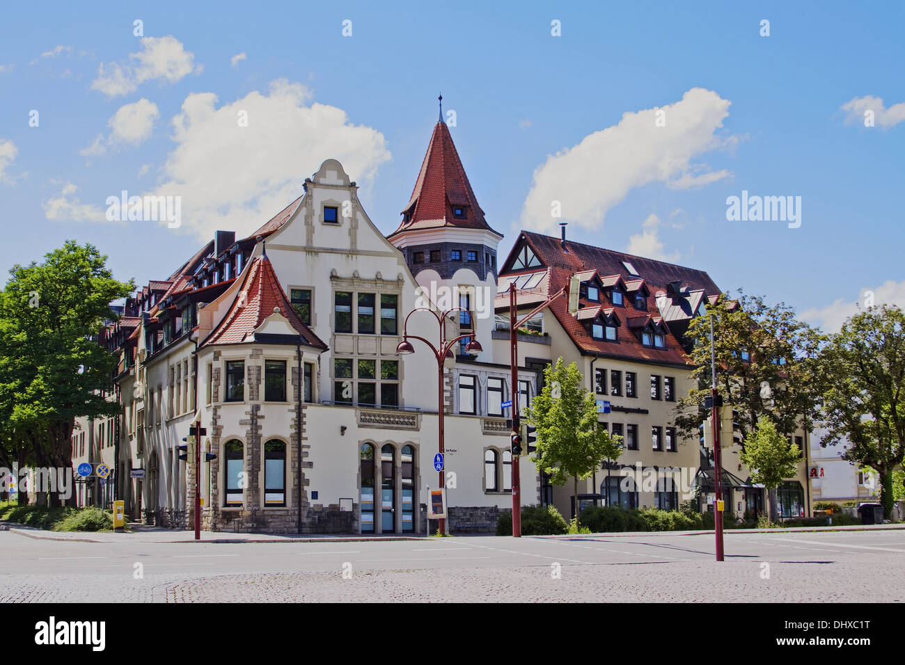 Residenziali e di edificio commerciale Villingen Foto Stock