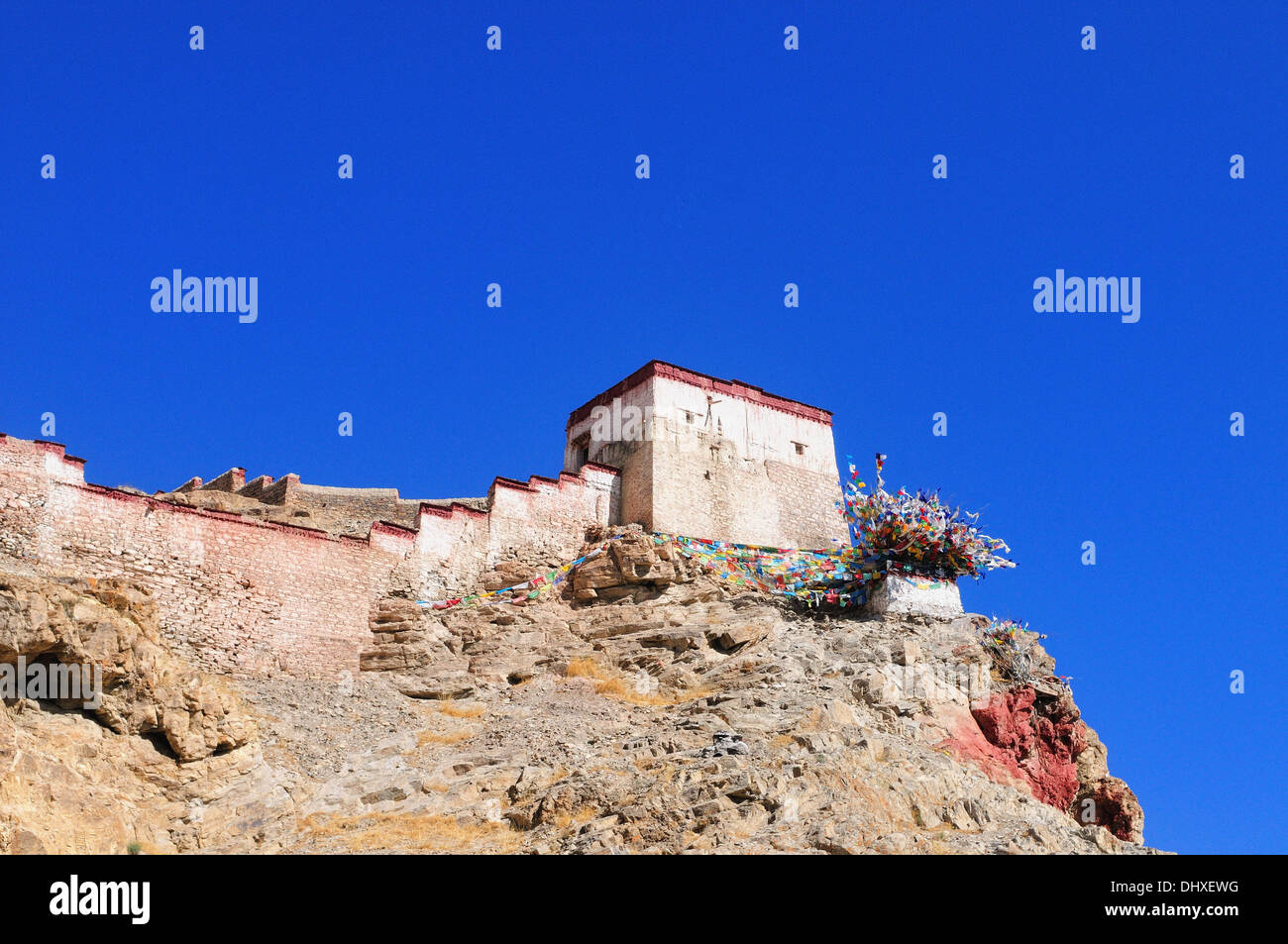 Gyantse Dzong fortezza Tibet Cina Foto Stock