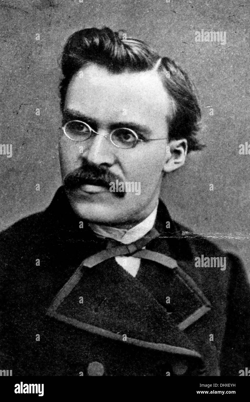 Friedrich Nietzsche, il filosofo tedesco Foto Stock
