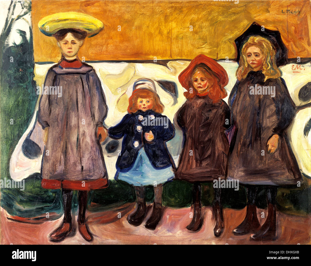 Le quattro ragazze in Åsgårdstrand - da Edvard Munch, 1903 Foto Stock