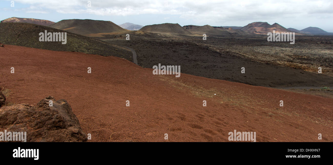 PARQUE NACIONAL DE TIMANFAYA Foto Stock