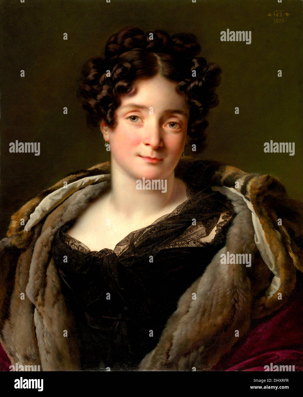 Madame Jacques-Louis-Étienne Reizet ( Colette-Désirée-Teresa Godefroy ) - di Anne Louis Girodet-Trioson, 1823 Foto Stock