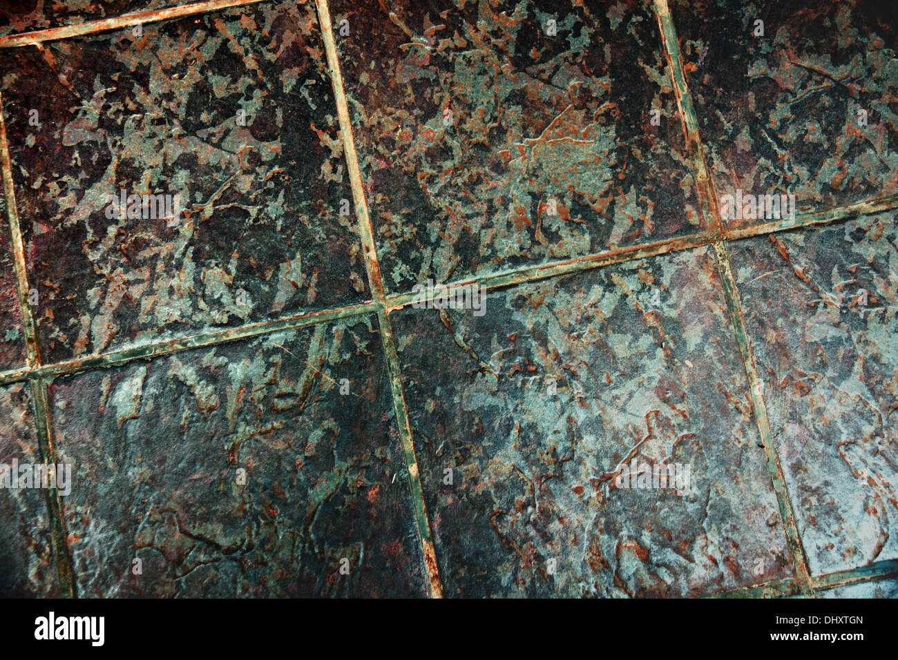 L'immagine vecchio pavimento in pietra. Foto Stock