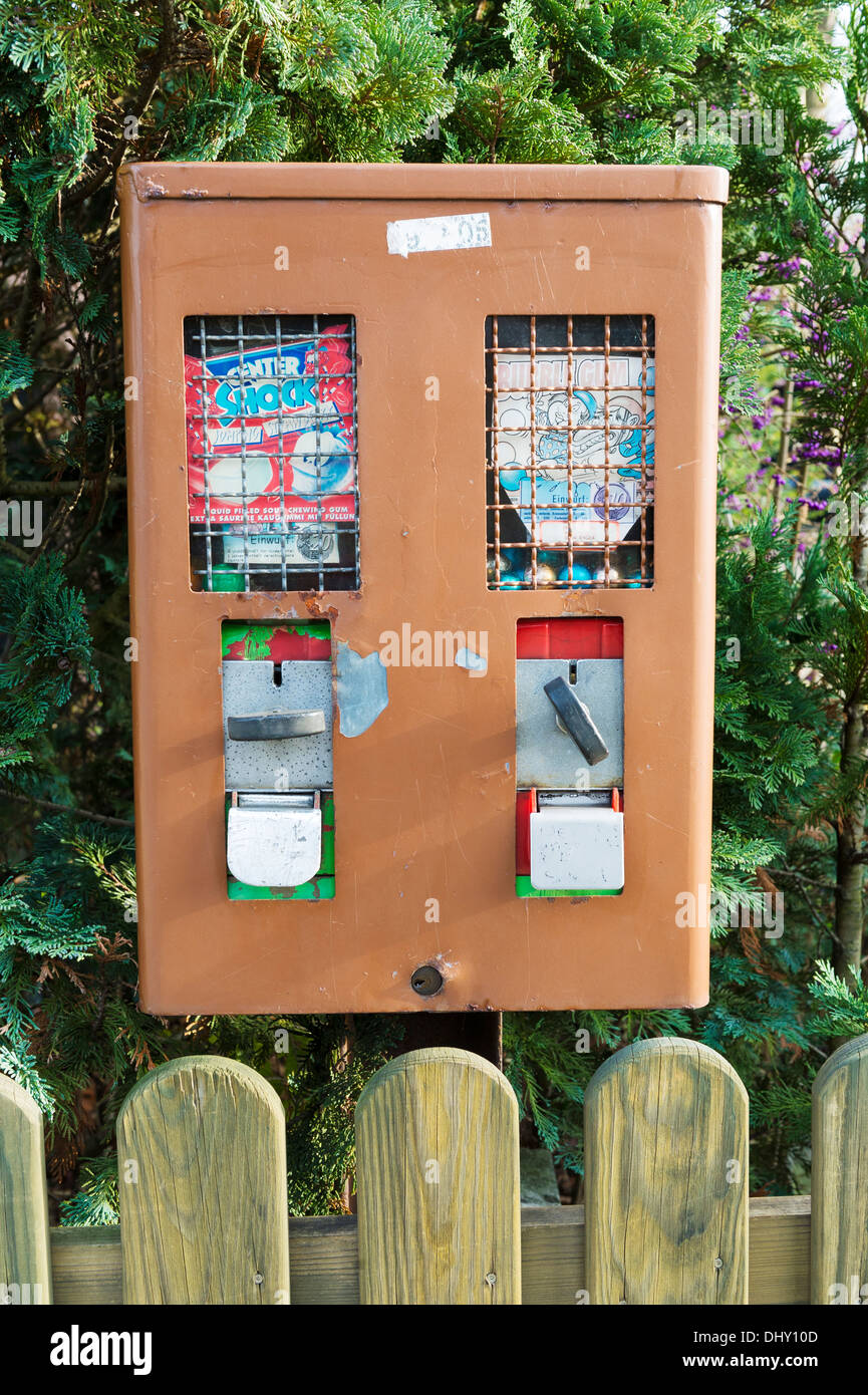 Bubblegum macchina su strada tedesco Foto Stock