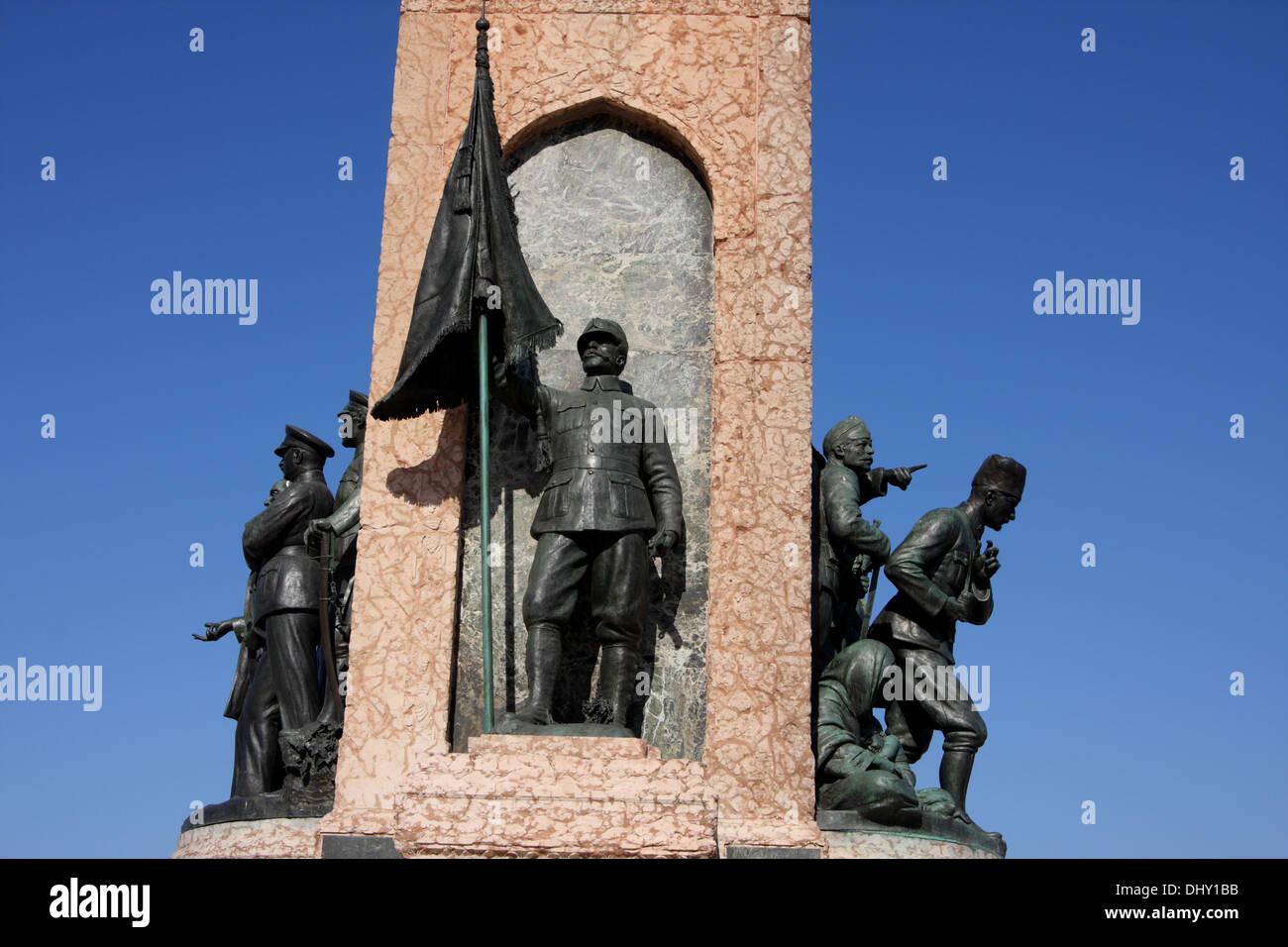 Il monumento della Repubblica, Piazza Taksim, Istanbul, Repubblica di Turchia Foto Stock