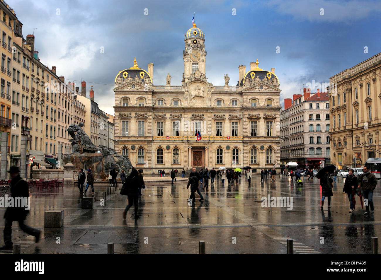 Hotel de Ville, Lione, Francia Foto Stock