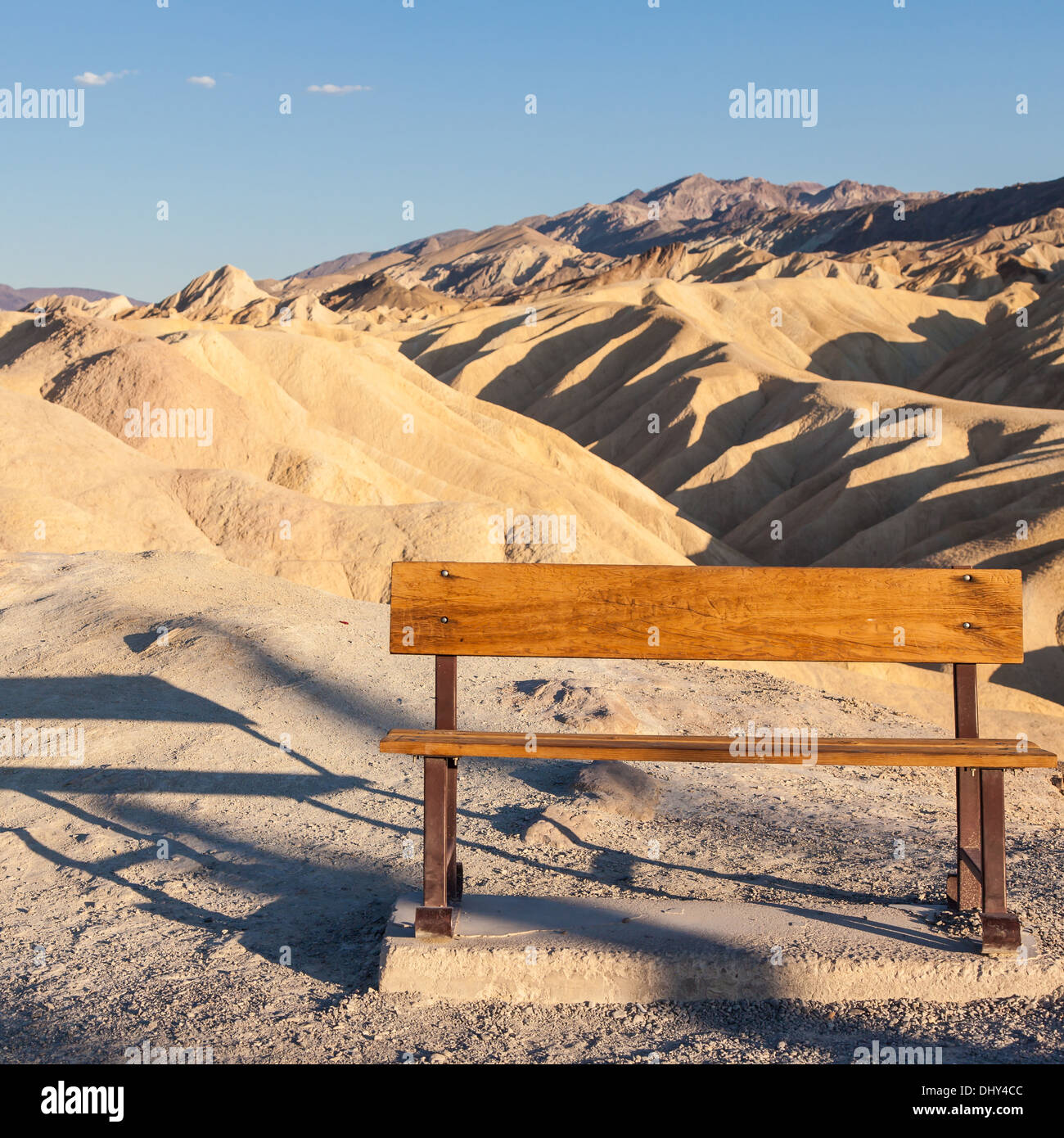 Death Valley, California. Panorama dal punto Zabriesie al tramonto Foto Stock