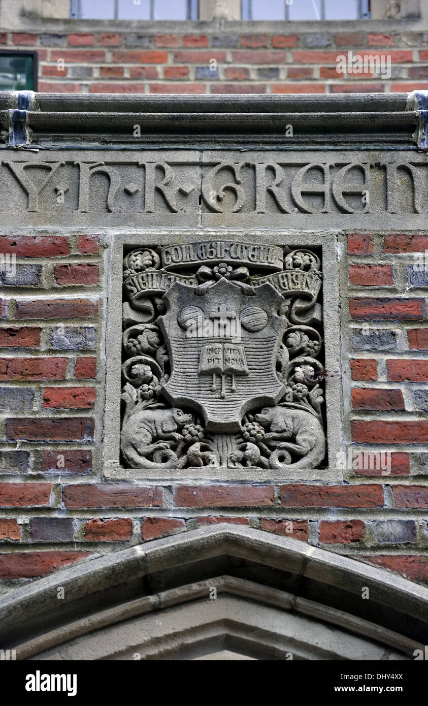 Hetty Sala Verde, Wellesley College di Wellesley, Massachusetts, STATI UNITI D'AMERICA - edificio che ospita il Collegio di governo Foto Stock