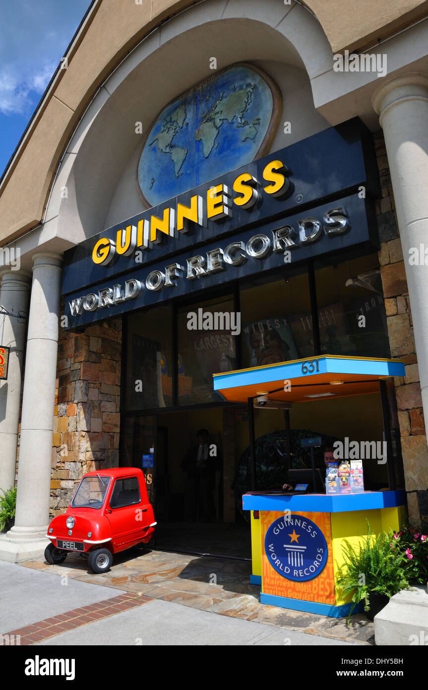 Guinness World Records Museum, Gatlinburg, Tennessee, Stati Uniti d'America Foto Stock