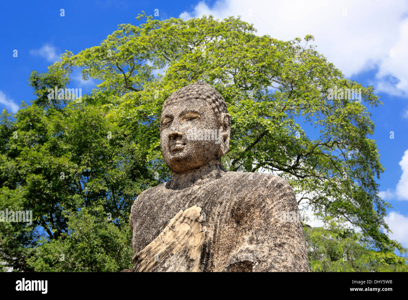 Rovine del tempio (XII secolo), Polonnaruwa, Sri Lanka Foto Stock