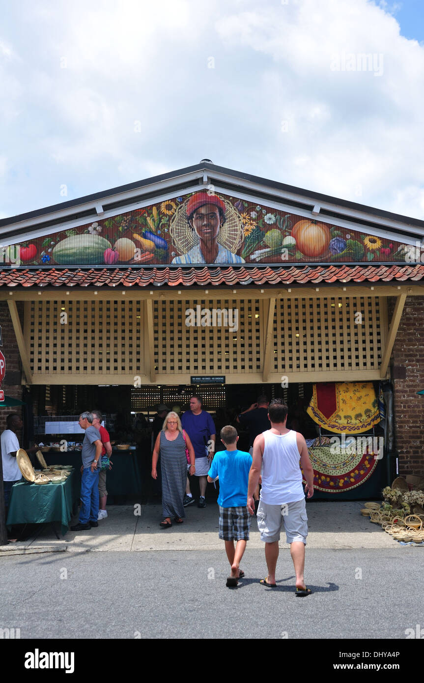 Charleston city market, Charleston, Carolina del Sud, STATI UNITI D'AMERICA Foto Stock