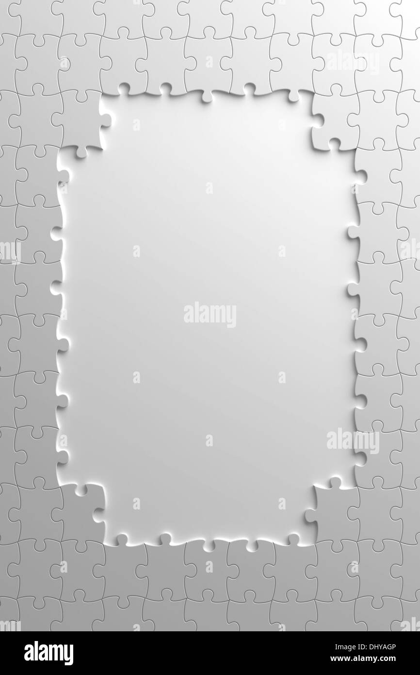 Puzzle incompleto Foto Stock