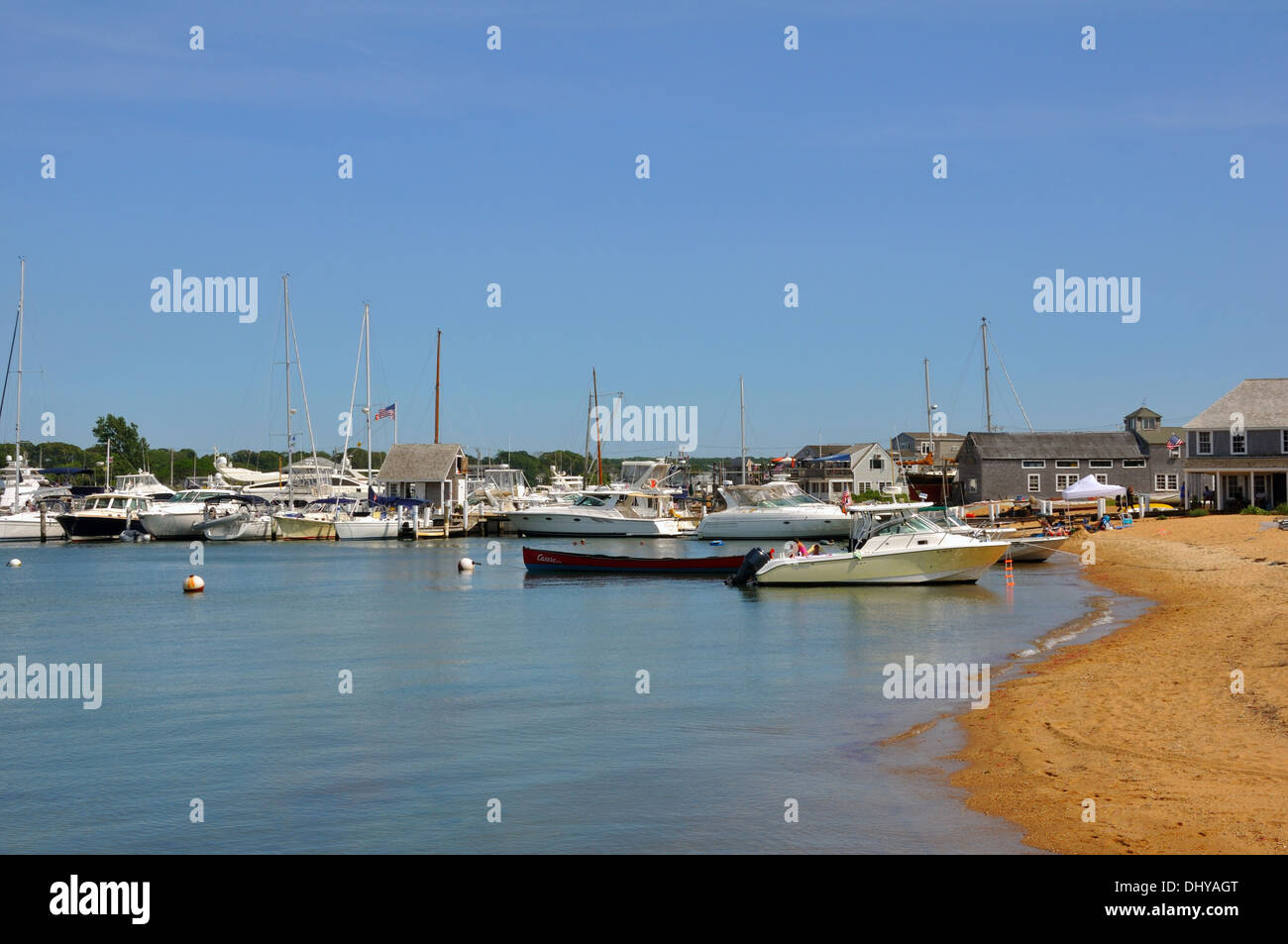 Spiaggia a Edwardstown, Martha's Vineyard, Massachusetts, STATI UNITI D'AMERICA Foto Stock