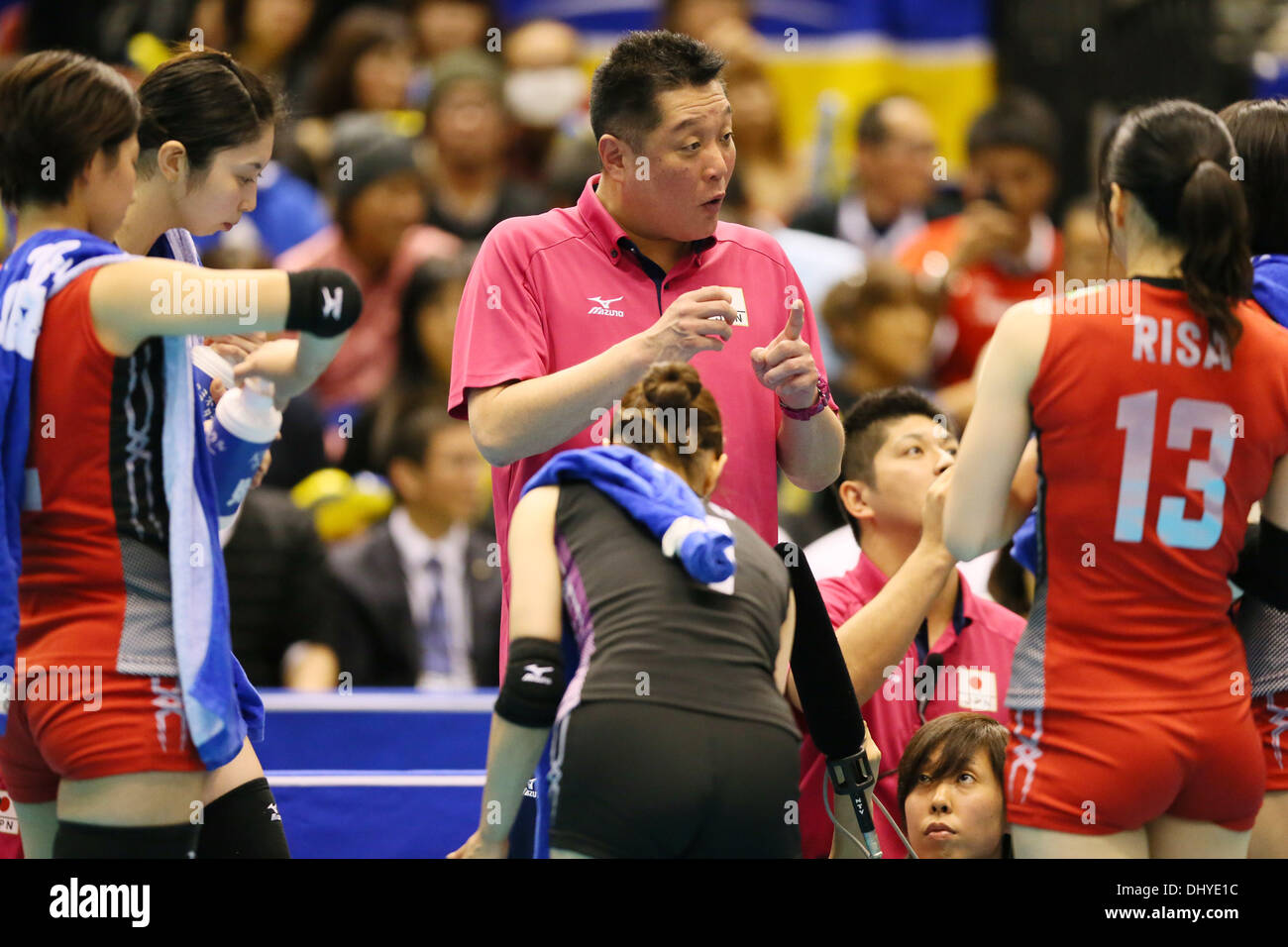 Tokyo Metropolitan Gymnasium, Tokyo, Giappone. Xv Nov, 2013. Masayoshi Manabe (JPN), 15 novembre 2013 - Pallavolo : FIVB World Grand Champions Cup femminile Giappone match 3-0 Thailandia presso il Tokyo Metropolitan Gymnasium, Tokyo, Giappone. © YUTAKA AFLO/sport/Alamy Live News Foto Stock