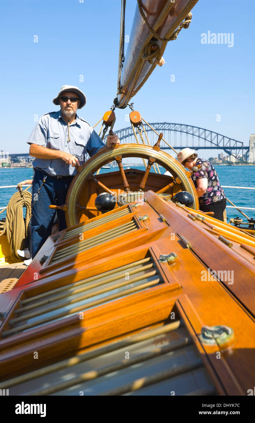 Bosun, James Craig Tall Ship, Sydney, Australia Foto Stock