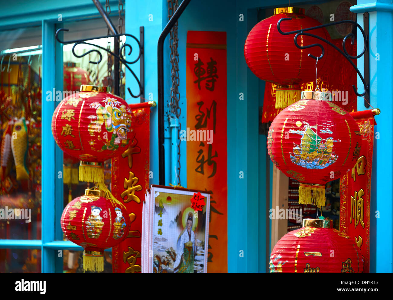 China Town London: il nome Chinatown è stato utilizzato in tempi diversi per descrivere i diversi luoghi in Londra Foto Stock