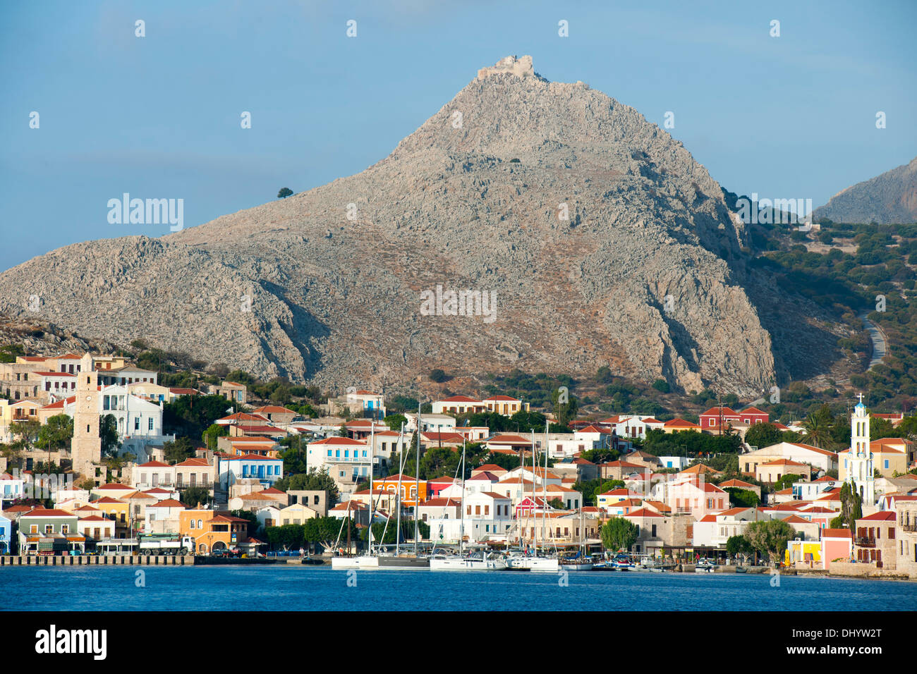 Griechenland, Dodekanes, Insel Chalki, Nimborio, Foto Stock