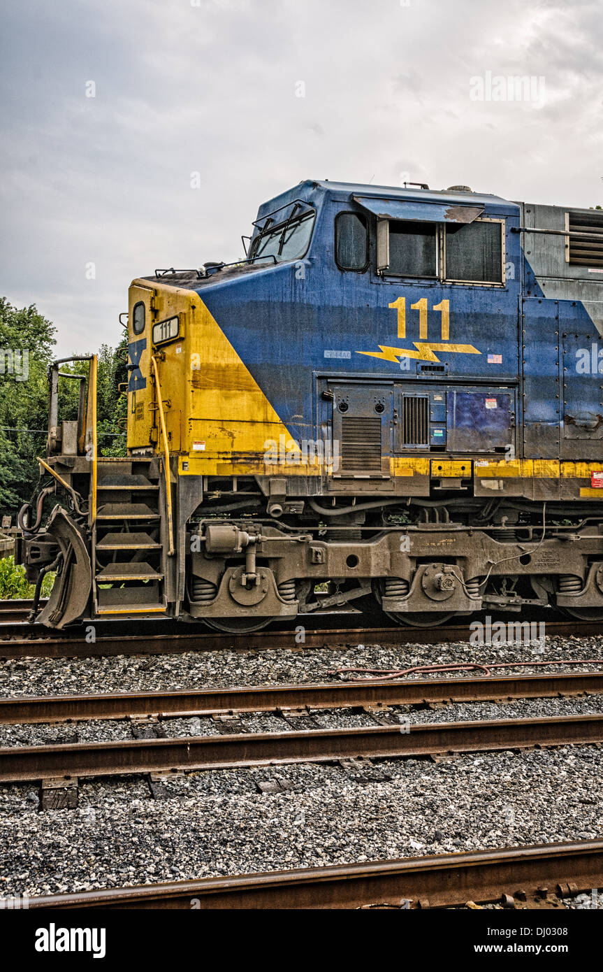 CSX CW44AC locomotiva n. 111, Brunswick, Maryland Foto Stock