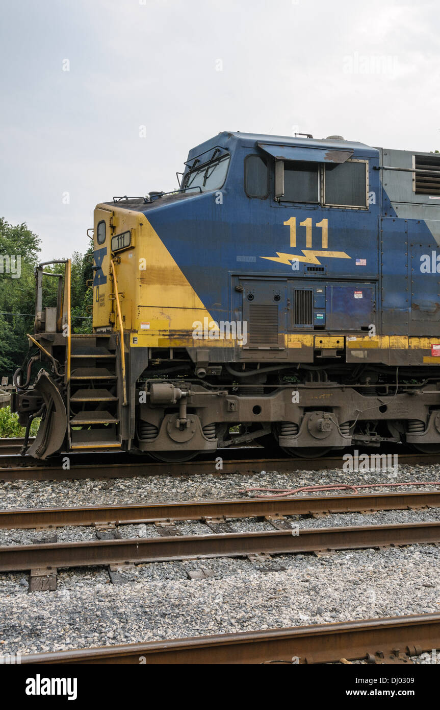 CSX CW44AC locomotiva n. 111, Brunswick, MD Foto Stock
