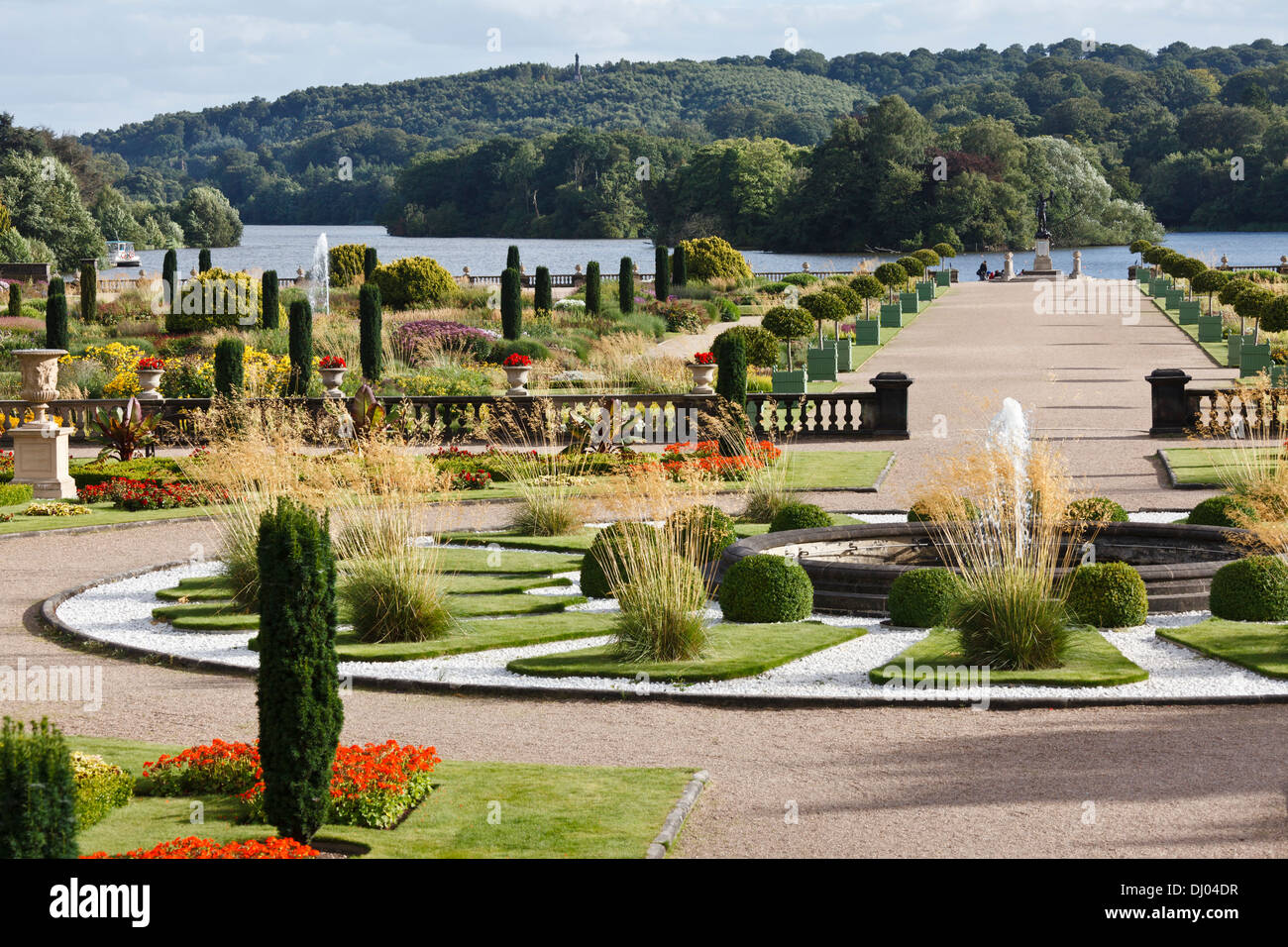 I giardini all'italiana, Trentham Gardens, Stoke-on-Trent, Staffordshire Foto Stock