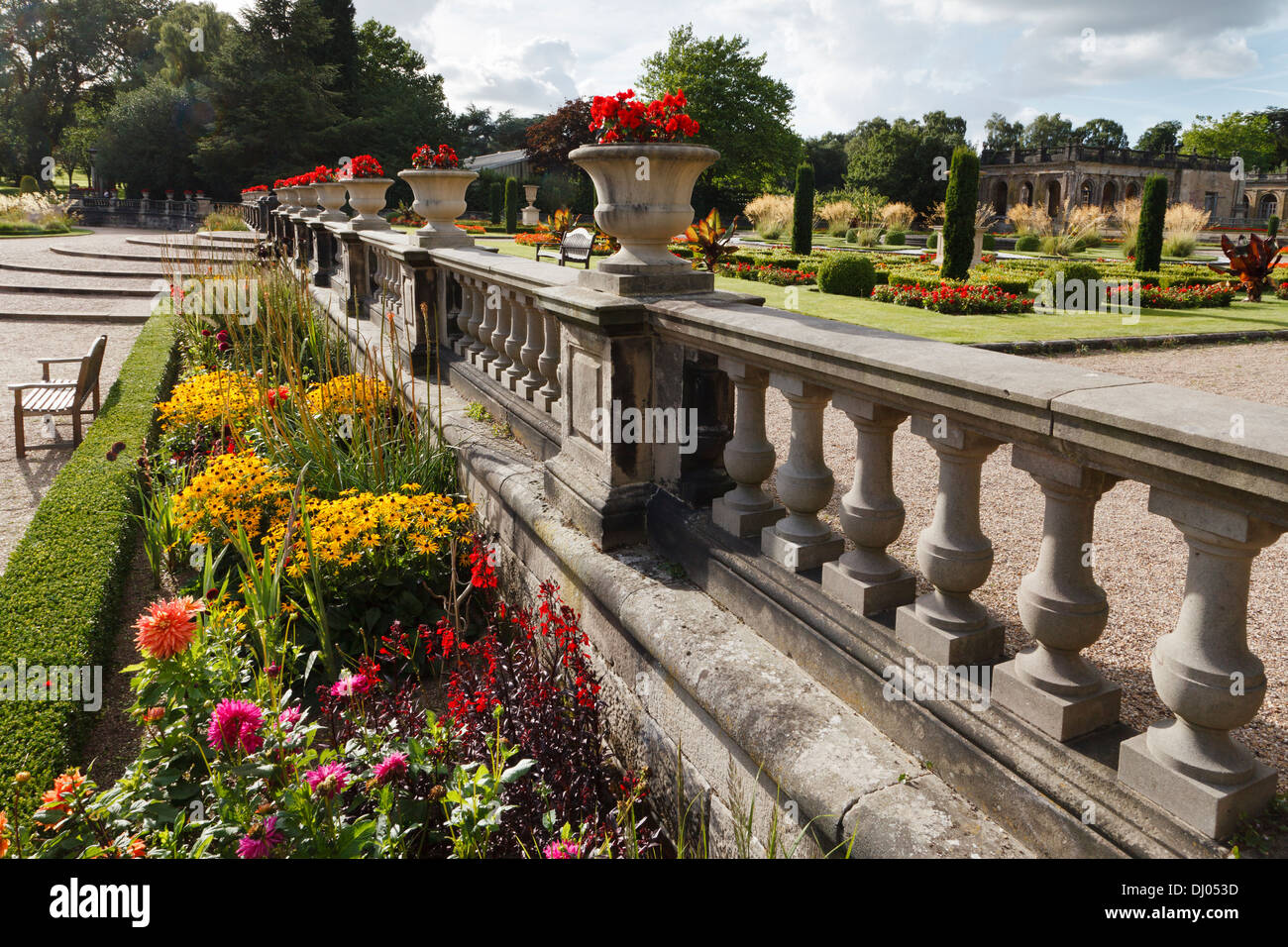 I giardini all'italiana, Trentham Gardens, Stoke-on-Trent, Staffordshire Foto Stock