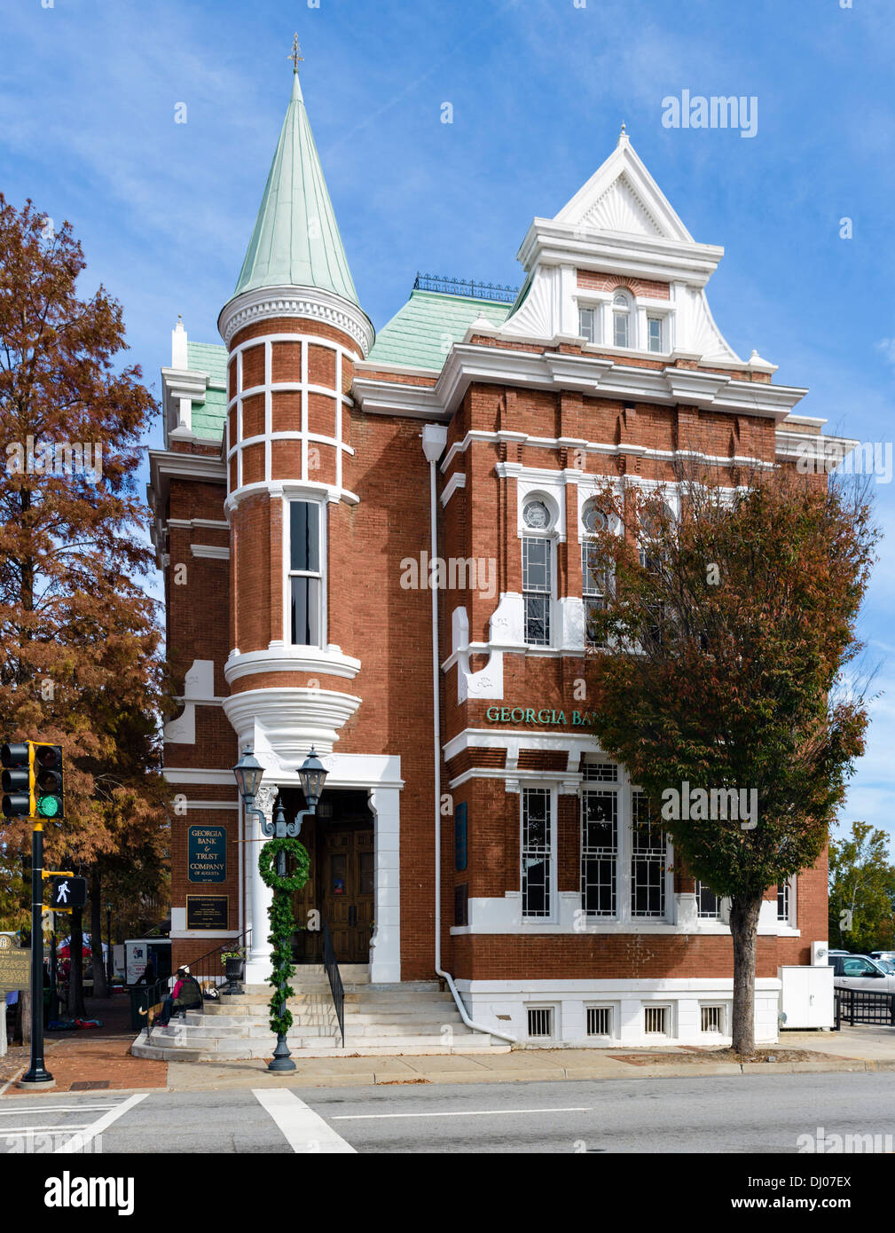 Lo storico edificio della Borsa del Cotone sulla strada di Reynolds nel centro cittadino di Augusta, Georgia, Stati Uniti d'America Foto Stock