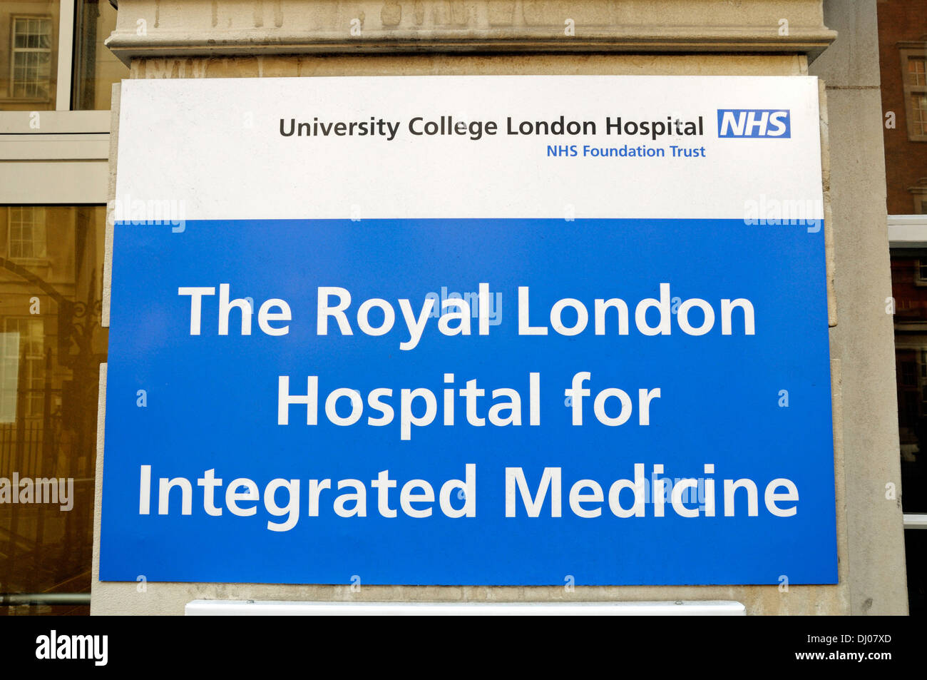 Il Royal Hospital di Londra per la medicina integrata segno Bloomsbury Londra Inghilterra REGNO UNITO Foto Stock