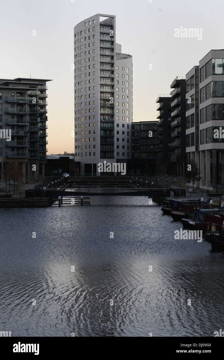 Granary Wharf, Leeds, West Yorkshire, Regno Unito Foto Stock