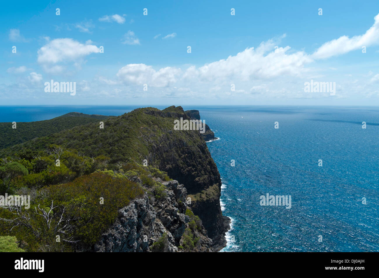 La vista dalla collina di Malabar, Isola di Lord Howe, Australia Foto Stock