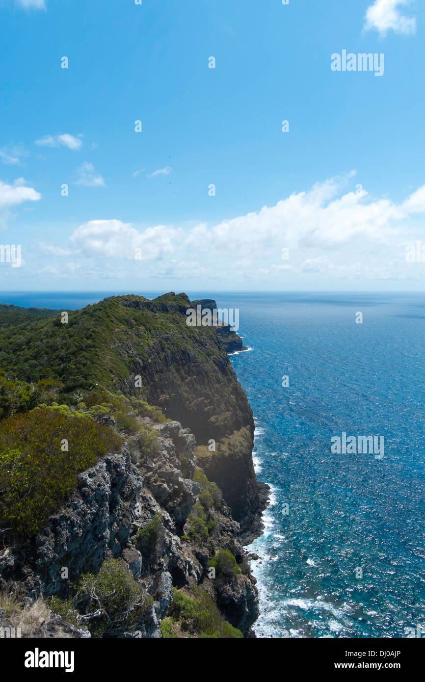 La vista dalla collina di Malabar, Isola di Lord Howe, Australia Foto Stock