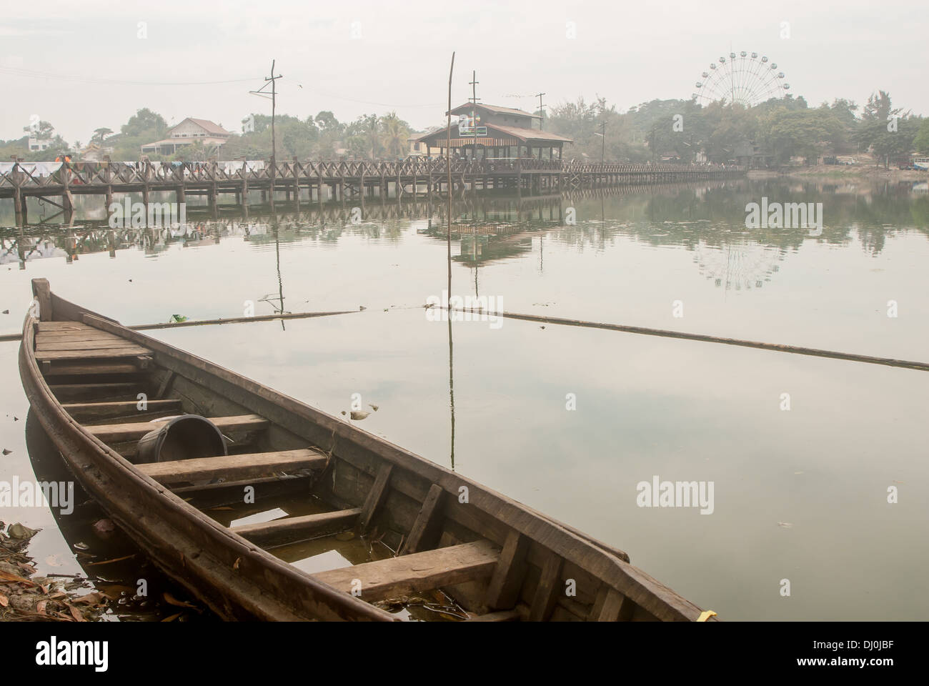 Mandalay Scena di fiume Myanmar Foto Stock