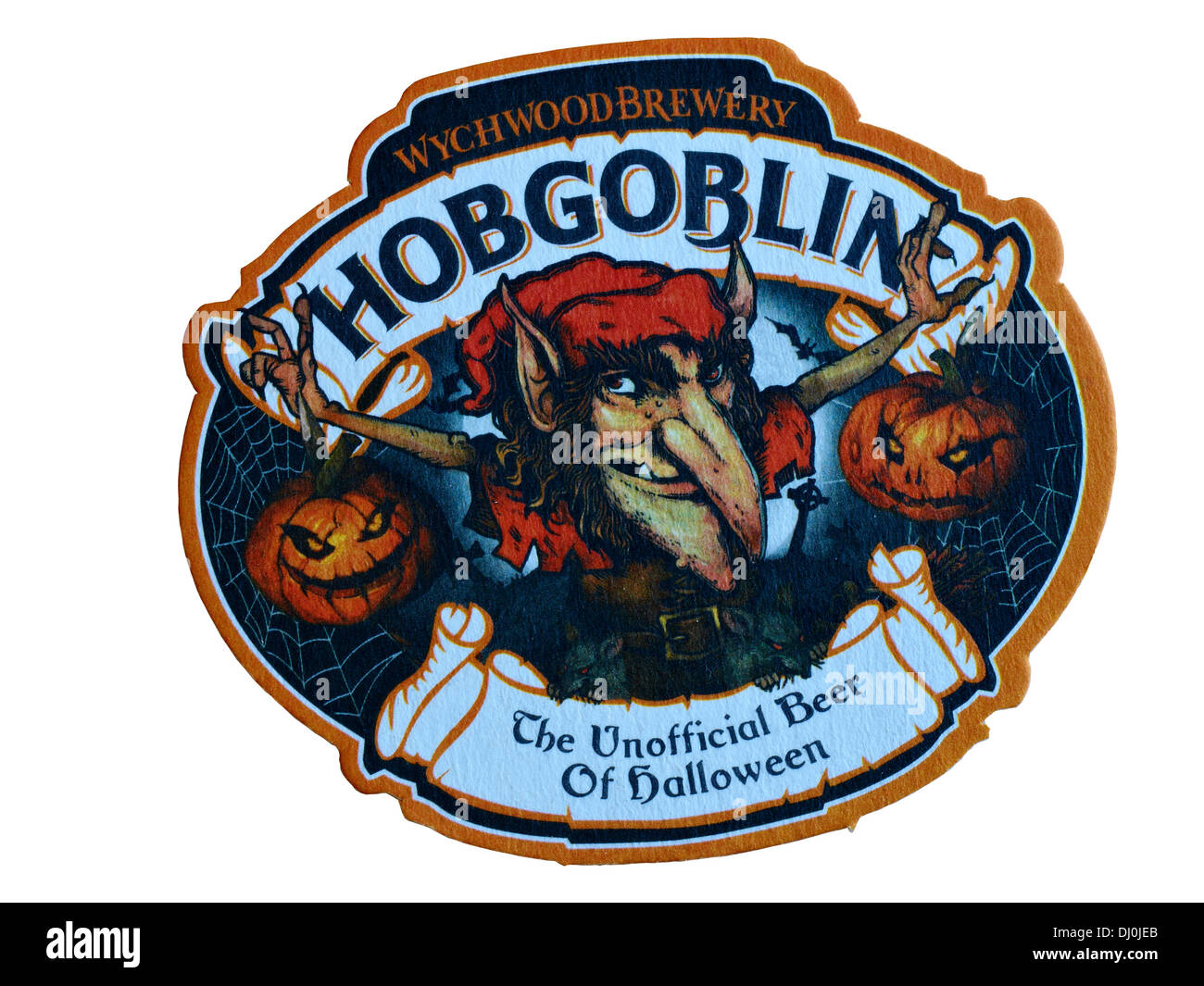 Birreria Wychwood Hobgoblin, la birra non ufficiale di Halloween, birra mat REGNO UNITO Foto Stock