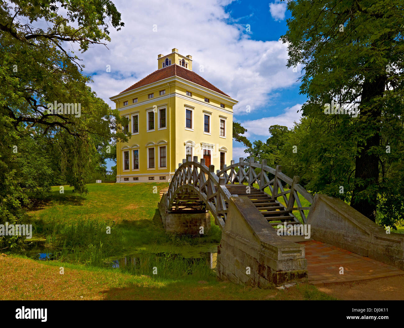 Il castello di Luisium, Dessau, Sassonia-Anhalt, Germania Foto Stock
