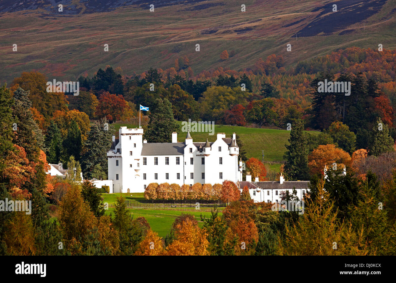 Blair Castle autunno, Perthshire Scozia UK Foto Stock