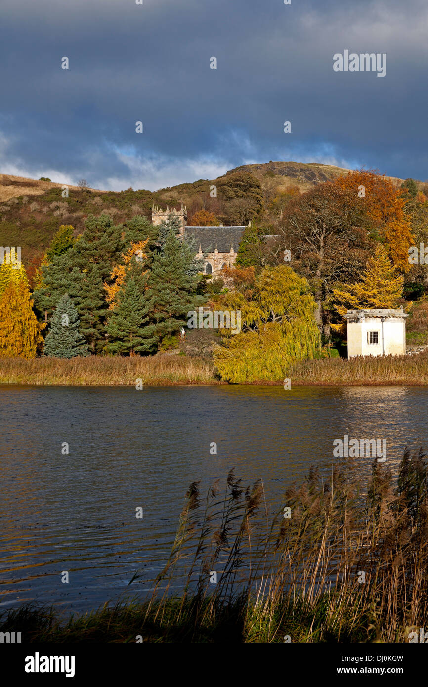Duddingston Loch autunno scozzese di Edimburgo REGNO UNITO Foto Stock