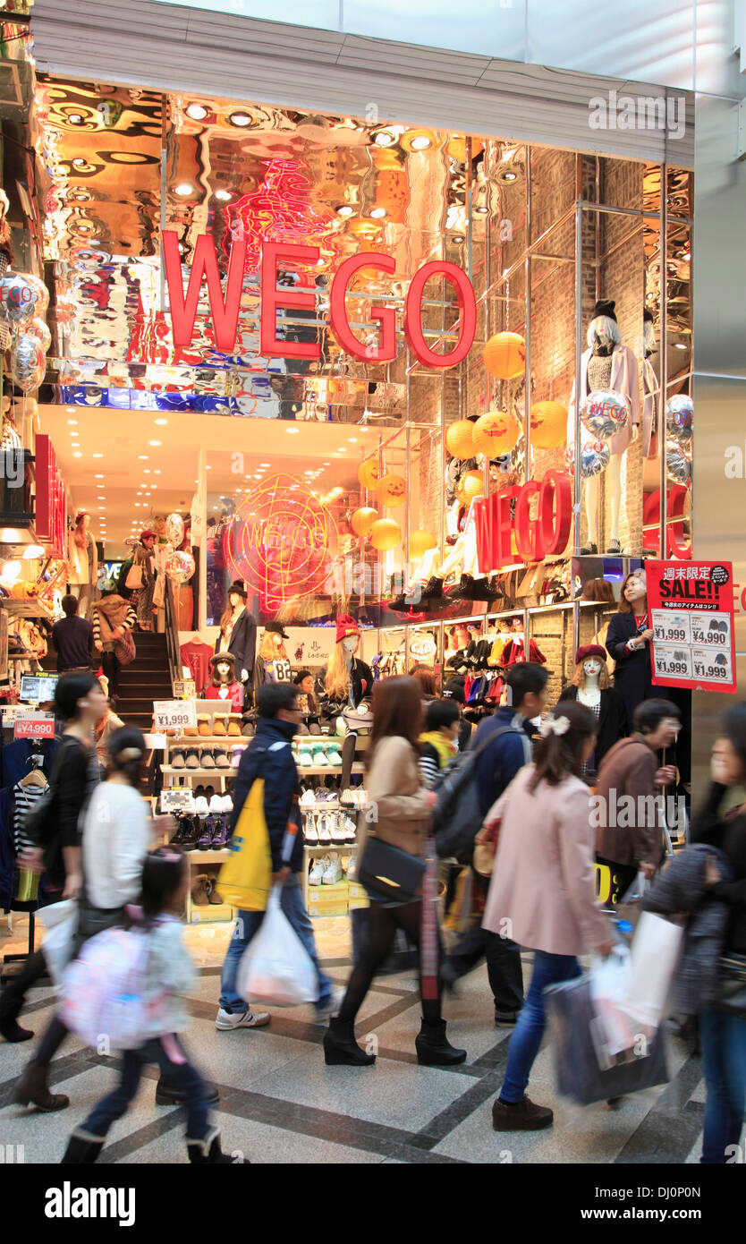 Giappone, Osaka, Shinsaibashi-suji, shopping street, Foto Stock