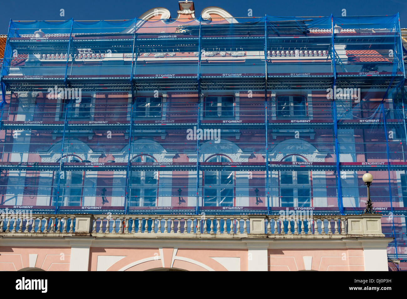 Costruzione di cantiere. Ispezione e restauro Foto Stock