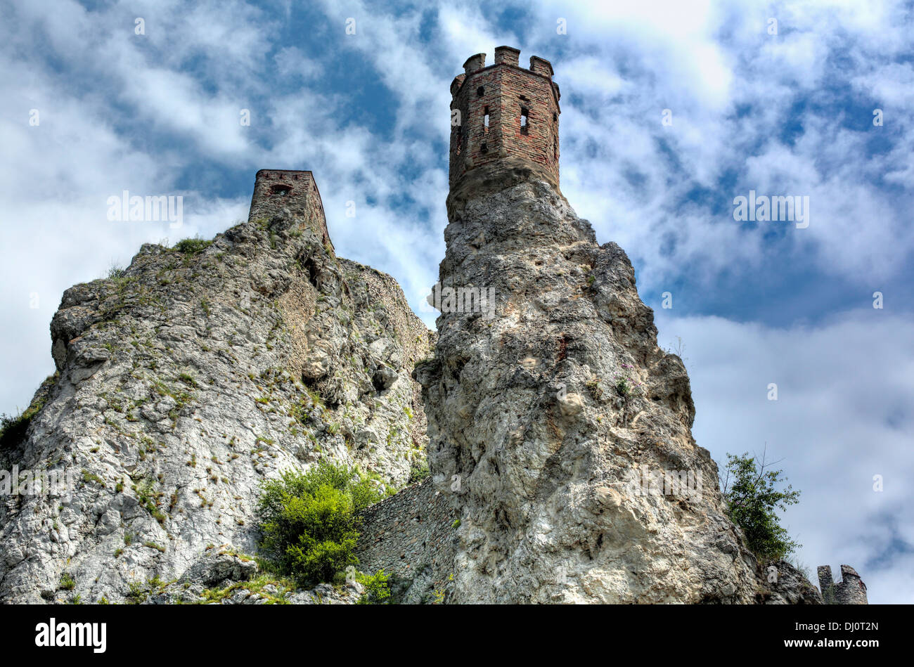 Il castello di Devin, Bratislava, Slovacchia Foto Stock