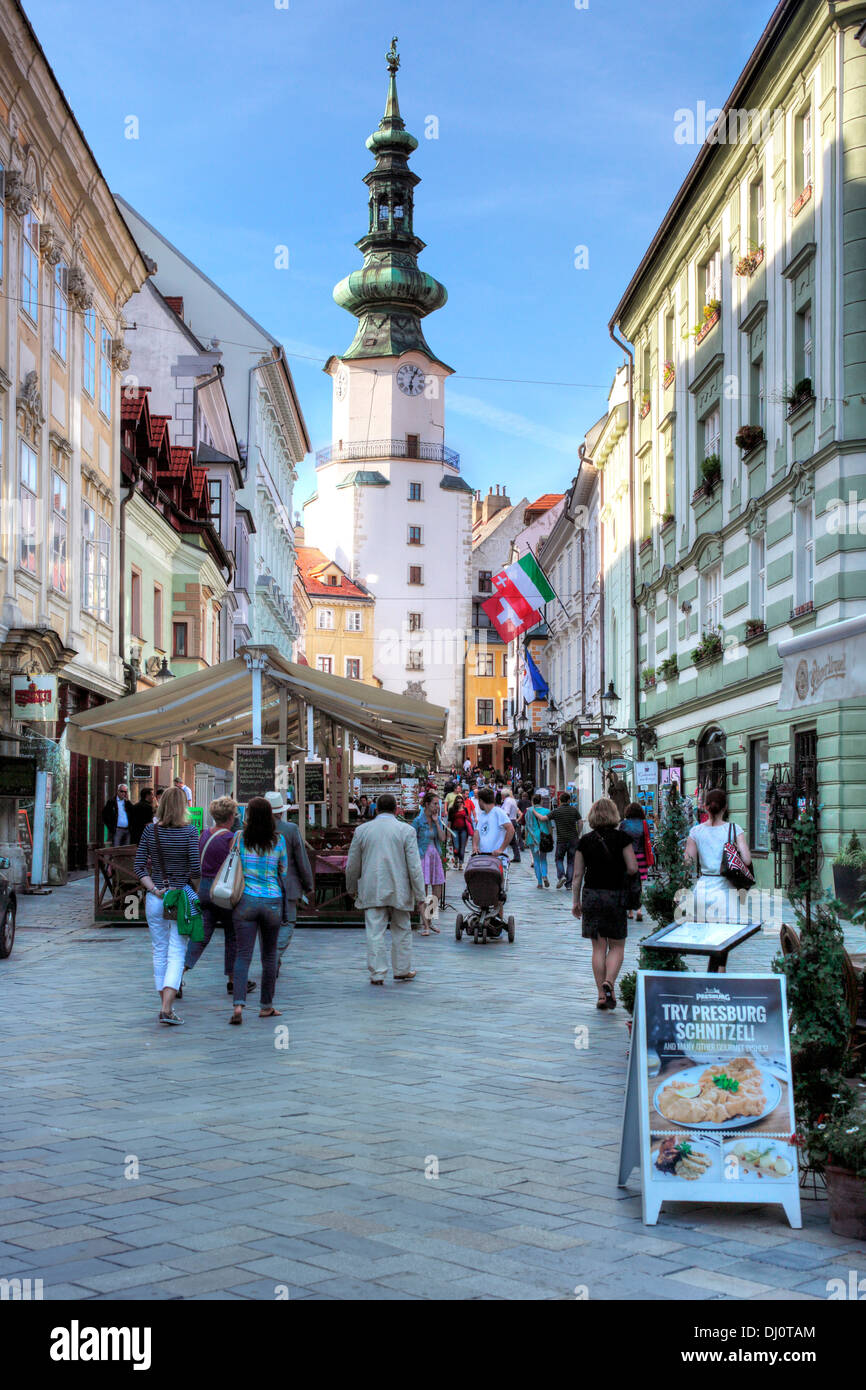San Michele Gate, Bratislava, Slovacchia Foto Stock