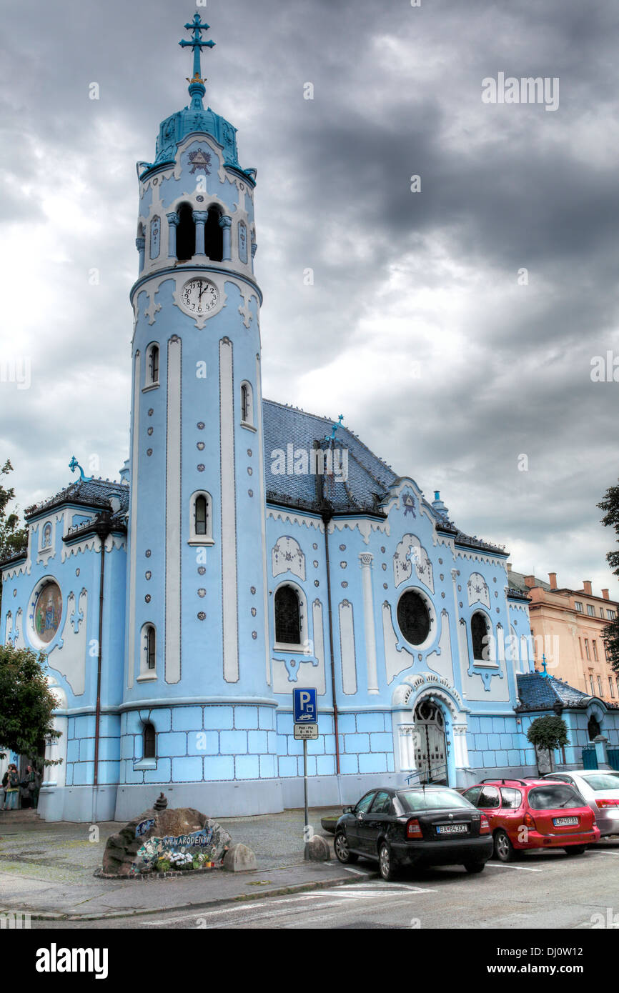 Chiesa di Santa Elisabetta (la Chiesa blu) (1913), Bratislava, Slovacchia Foto Stock