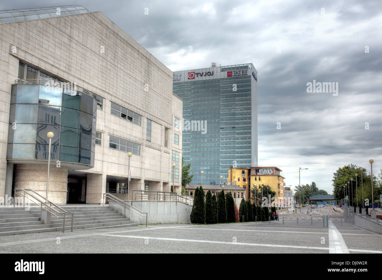 Nuovo Teatro nazionale slovacco edificio, Bratislava, Slovacchia Foto Stock