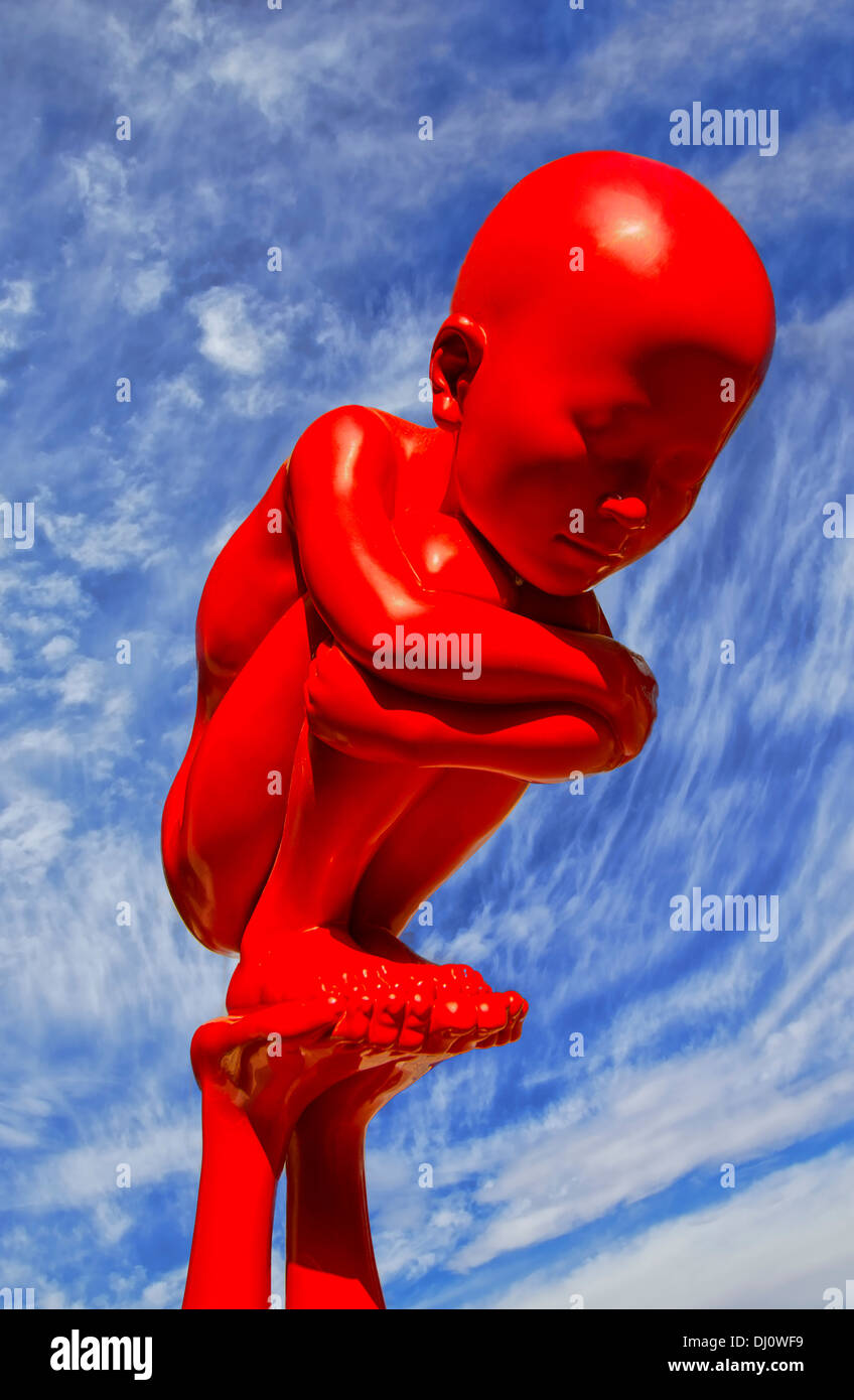 Parte di una scultura alla Biennale 2013 a Venezia, Italia Foto Stock